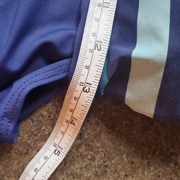 Next Double Up Tanktini Swim Top Sz. 32 B/C Stripe Impact Navy Top - Picture 7 of 12